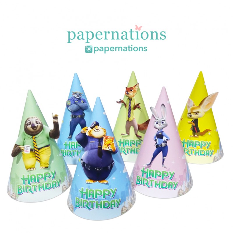 Zootopia Cone Hats Zootopia Cone Hats